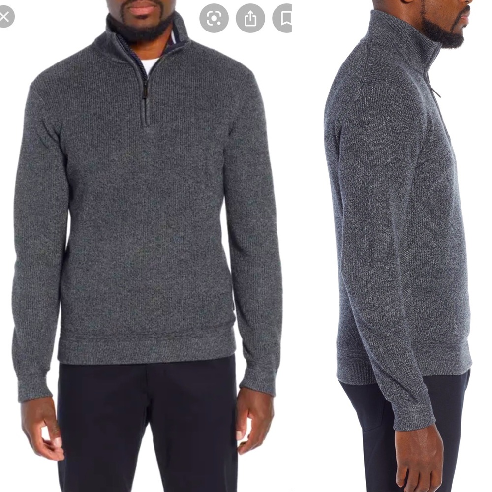 NWT Ted Baker Men’s XL knit half-zip sweater